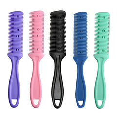 Professional Razor Hair Comb & Double Edge Thinning Scissors Set