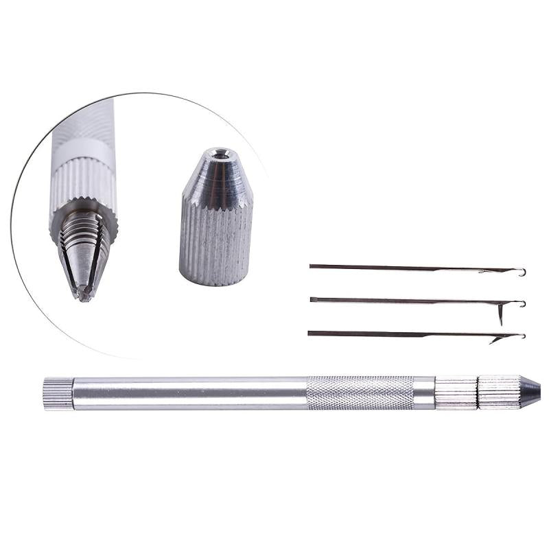 Hair Extension Tools Set: Knitting Needles, Bead Holder, Lace Wig Making
