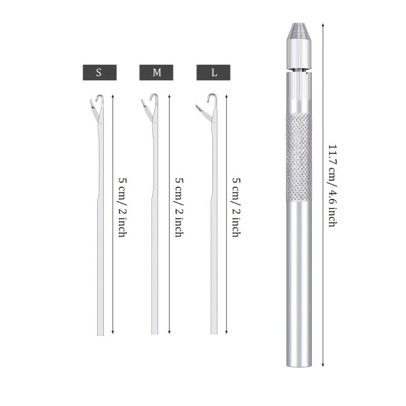 Hair Extension Tools Set: Knitting Needles, Bead Holder, Lace Wig Making