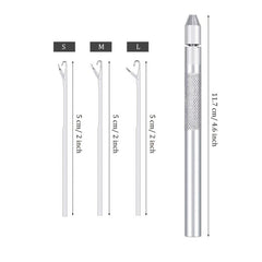 Hair Extension Tools Set: Knitting Needles, Bead Holder, Lace Wig Making