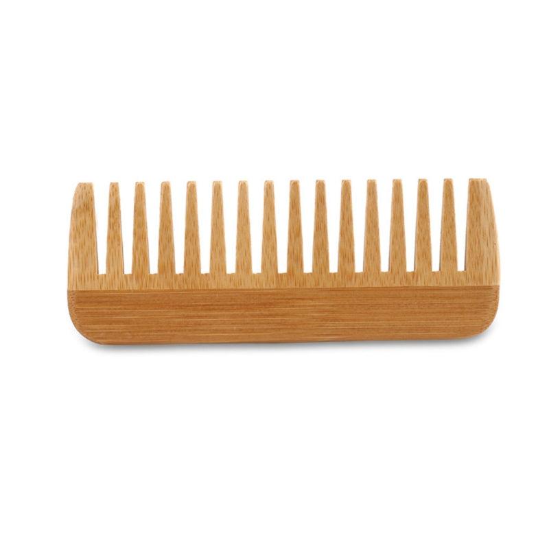 Natural Bamboo Wide Tooth Comb Detangling Comb Anti Static Hair Comb