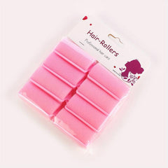 8pcs Sponge Foam Hair Curler Overnight Curlers Foam Rollers For Hair Styling