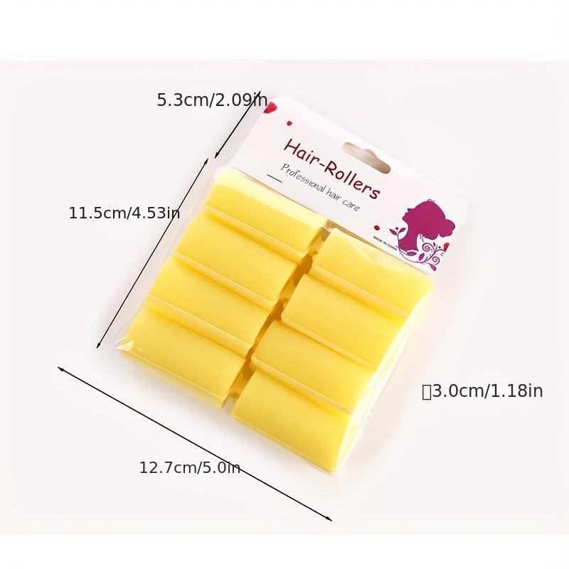 8pcs Sponge Foam Hair Curler Overnight Curlers Foam Rollers For Hair Styling