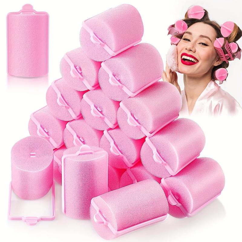 8pcs Sponge Foam Hair Curler Overnight Curlers Foam Rollers For Hair Styling
