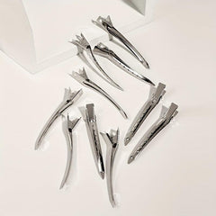 10pcs Metal Duck Billed Hair Clips Single Prong Hair Grips for Women