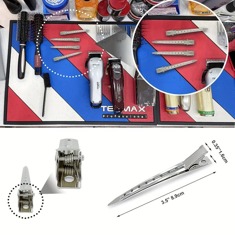 10pcs Metal Duck Billed Hair Clips Single Prong Hair Grips for Women