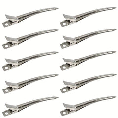10pcs Metal Duck Billed Hair Clips Single Prong Hair Grips for Women