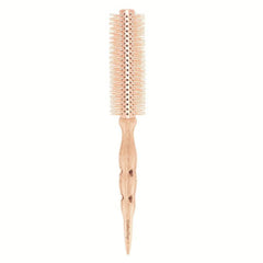 Beech Wooden Round Rolling Comb Anti static Curling Comb