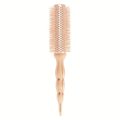 Beech Wooden Round Rolling Comb Anti static Curling Comb