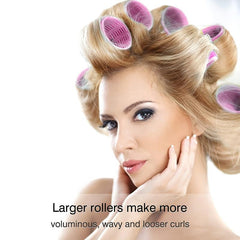 12pcs Self-Adhesive Curler & Clips Set Heatless Hair Rolling DIY Tools