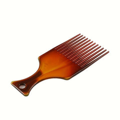 Wide Tooth Afro Hair Comb for Natural Curly Hair - Amber Hair Styling Tool
