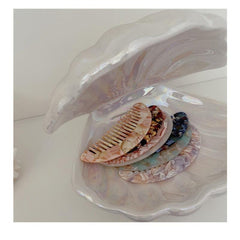 Portable Mini Detangling Hair Brush Wide Tooth Comb