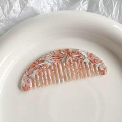 Portable Mini Detangling Hair Brush Wide Tooth Comb