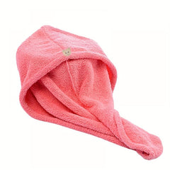 Soft Quick Drying Hair Towel Wrap for Bath Shower - Dry Hair Cap