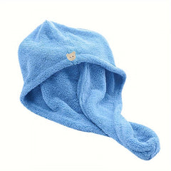 Soft Quick Drying Hair Towel Wrap for Bath Shower - Dry Hair Cap