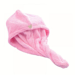 Soft Quick Drying Hair Towel Wrap for Bath Shower - Dry Hair Cap