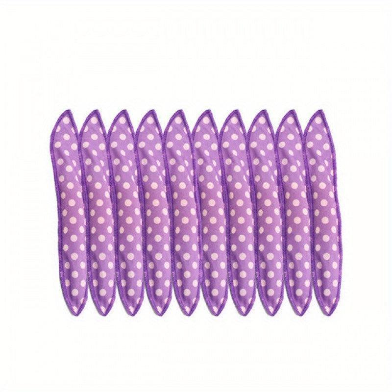 10pcs Polka Dot Pattern Sponge Curler Hair Roller DIY Tool