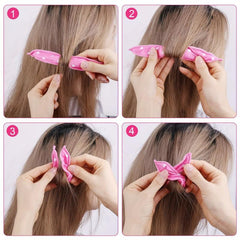10pcs Polka Dot Pattern Sponge Curler Hair Roller DIY Tool