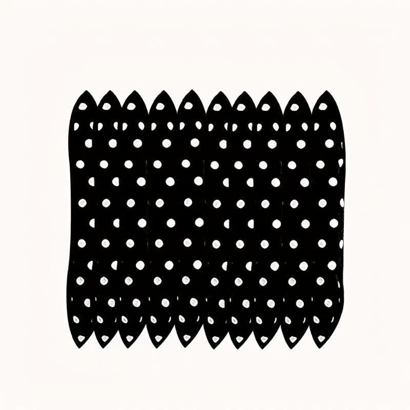 10pcs Polka Dot Pattern Sponge Curler Hair Roller DIY Tool