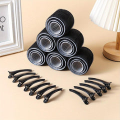 Heatless Hair Curlers Set with Self Grip Technology and Hair Clips