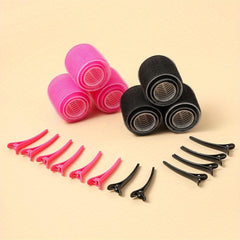 Heatless Hair Curlers Set with Self Grip Technology and Hair Clips
