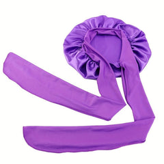 Wide Brimmed Satin Night Hat Hair Care Hat