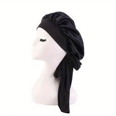 Wide Brimmed Satin Night Hat Hair Care Hat