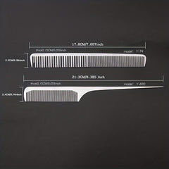 2pcs Salon Barber Stainless Steel Hair Cutting Comb Anti Static Durable