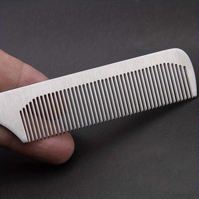 2pcs Salon Barber Stainless Steel Hair Cutting Comb Anti Static Durable