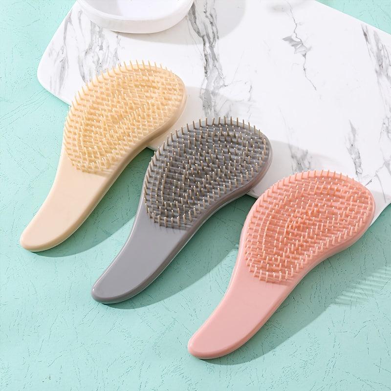 Anti Static Hair Comb Brush Marbled Handle Detangling Comb