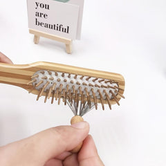 Mini Hair Brush Cleaner Tool with Metal Wire Rake for Home and Salon Use