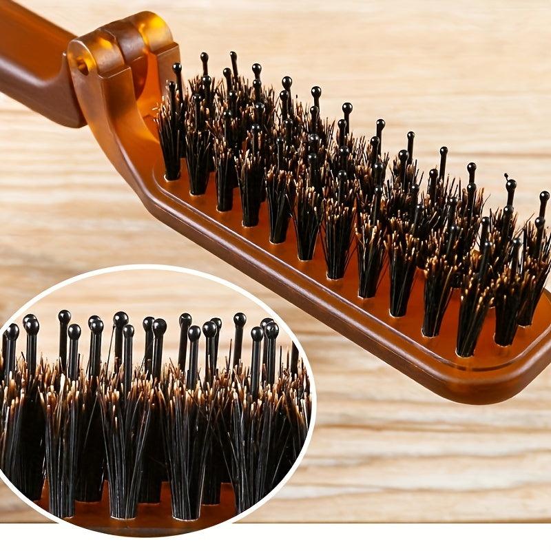Amber Transparent Hair Comb Portable Travel Folding Hair Brush