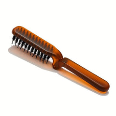 Amber Transparent Hair Comb Portable Travel Folding Hair Brush