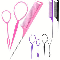 3 Pack Hair Braiding Tools Tail Braiding Combo French Braid Loop Styling