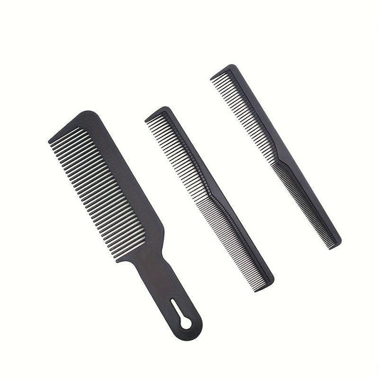 Pro Carbon Fiber Hair Combs Salon Combo Set