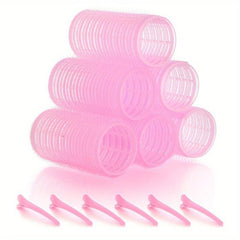 12pcs Self Grip Rollers & Clips Hair Curlers Kit Heatless Rollers All Hair Types