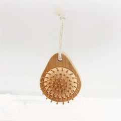 Mini Bamboo Round Hair Brush Anti Static