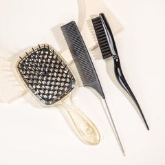 3pcs Hair Styling Comb Set Mesh Rat Tail Teasing Anti Static Hairdressing Comb