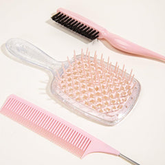 3pcs Hair Styling Comb Set Mesh Rat Tail Teasing Anti Static Hairdressing Comb