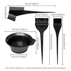 5pcs Hair Dyeing Tool Set Hair Brush Mixing Bowl Kit