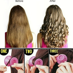 10pcs Silicone Hair Curlers - No Clip Wave Formers for DIY Styling