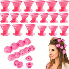 10pcs Silicone Hair Curlers - No Clip Wave Formers for DIY Styling