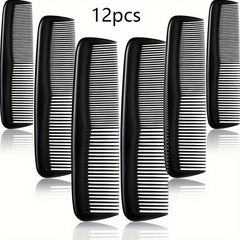 12pcs Pocket Size Hair Comb Set Fine Tooth Plastic Hairdressing Comb