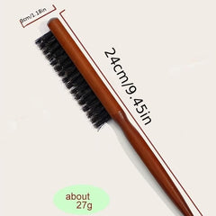 Professional Boar Bristle Teasing Brush for Hair Styling