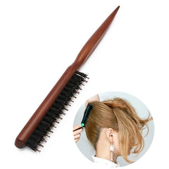 Professional Boar Bristle Teasing Brush for Hair Styling