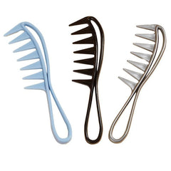 Shark Tooth Detangling Comb for Curly Hair Wet Thick Women Men Salon Wigs