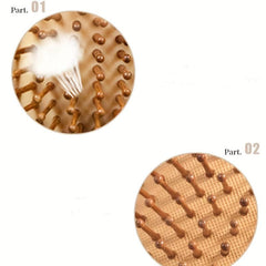 Bamboo Hair Brush for Detangling & Scalp Massage