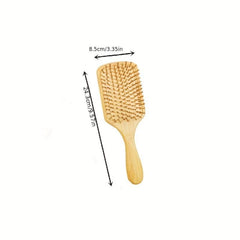 Bamboo Hair Brush for Detangling & Scalp Massage