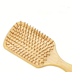 Bamboo Hair Brush for Detangling & Scalp Massage