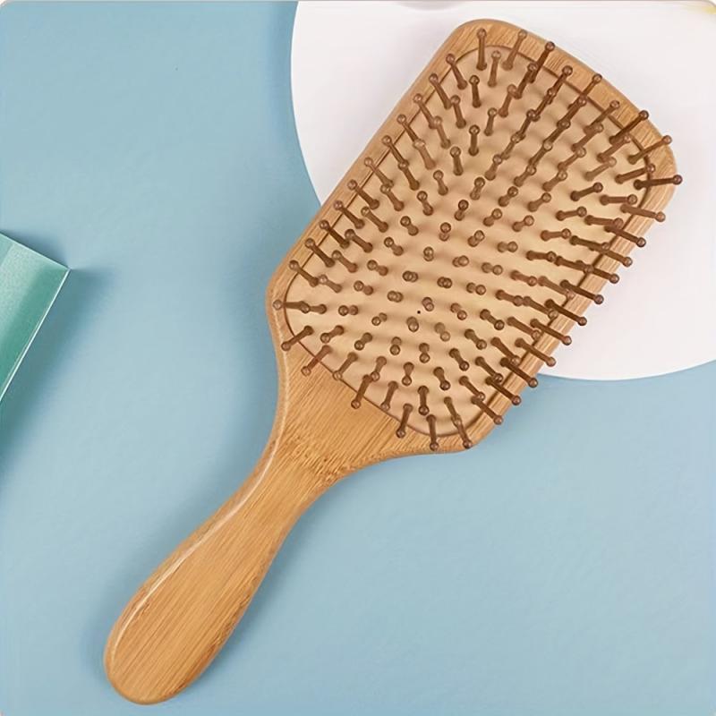 Bamboo Hair Brush for Detangling & Scalp Massage
